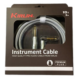Cable P/ Guitarra O Bajo Kirlin Iwb-202pfgl 3m Plug A 90º