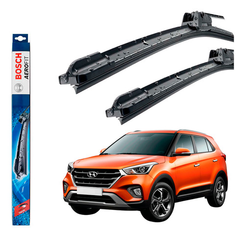 Kit Com 2 Palheta Dianteira Bosch Hyundai Creta 2017 A 2020