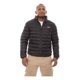 Campera Hombre Ultra Liviana Invierno Tipo Inflable Negro