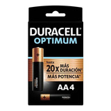 Pilas Duracell Optimun Aa X4 Unidades Fx