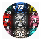 Reloj De Madera Brillante Diseño Buda B13