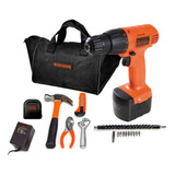 Taladro Atornillador 12v + 18 Acc. Black+decker Cd121ka-b2c Color Naranja