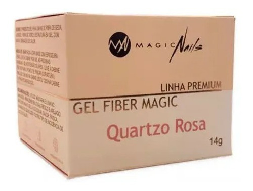 Gel Magic Nails Fiber Quartzo Rosa 14gr 