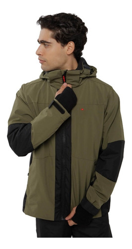 Campera Hombre Montagne Clover 3x1 Abrigo Polar Desmontable