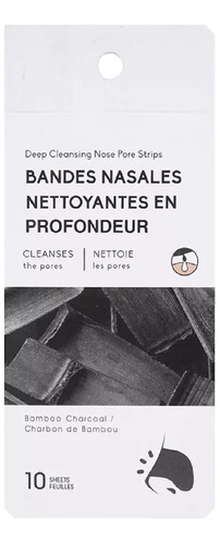 Miniso Bandas De Puntos Negros Tiras Nasales Bambú 10 Piezas