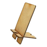 Soporte Porta Celular iPhone Madera Mdf Fibrofacil Liso  X50