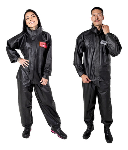 Conjunto De Capa De Chuva Moto Casal Masculino E Feminino 