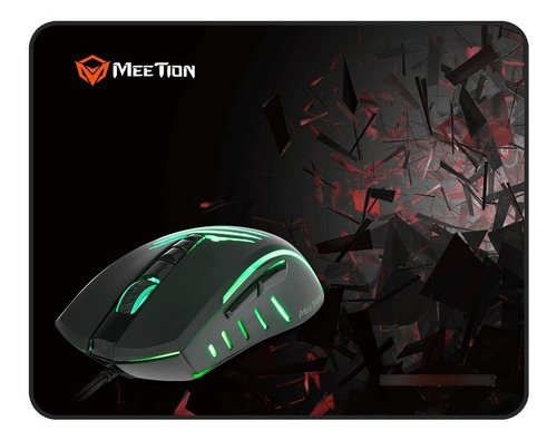 Kit Gamer Mouse Profesional + Mouse Pad Meetion Mt-c011