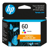 Cartucho Hp 60 Colorido Original Cc643wb