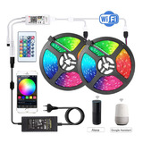 Wifi 10 M Luces Funciona Con Alexa Google Strips Led Rgb