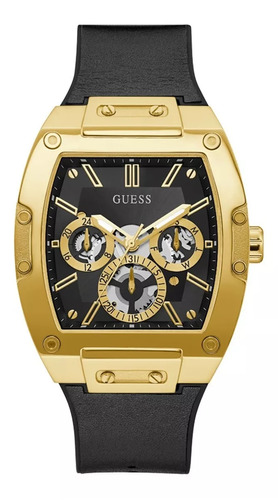 Reloj Guess Phoenix Para Caballero Color De La Correa Negro