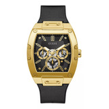 Reloj Guess Phoenix Para Caballero Color De La Correa Negro