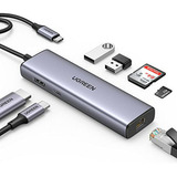 Adaptador Usb C Ugreen 7-en-1 Con Hdmi 4k, Ethernet 1gbps, 1