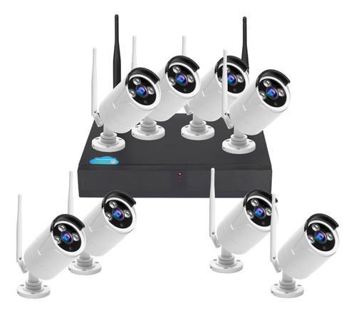 Kit 8 Camaras Hd Dvr Cctv Monitoreo 24hs Seguridad Exterior