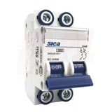 Llave Termica Din Sica 3ka Bipolar 2 X 1 - 2 - 3 Amp.