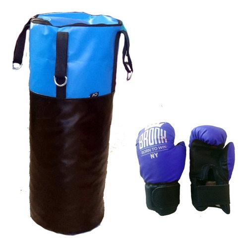 Bolsin/bolsa De Boxeo Niños Y Niñas 70cm Llena + Guantes Jr.