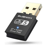 Adaptador Bluetooth Usb Wifi 2 En 1, Bluetooth Inalámbrico E