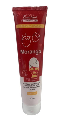 Mascara Facial Morango Antioxidante Colágeno Anti Oleosidade
