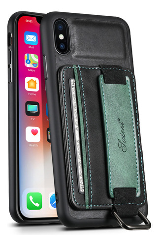 Funda De Piel Tipo Cartera Cards Solt Para iPhone