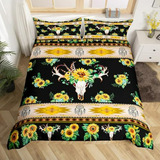 Juego De Cama Bohemio  Sol Tribal 