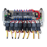 Fusiblera Cableada 8 Circuitos Fusilera Tablero Competición