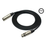 Cable Microfono Xlr Macho Xlr Hembra Kirlin Mpc-480 Bk 3m