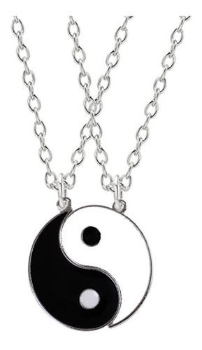 Colar Duplo Da Amizade Yin Yang - Best Friends Namorados