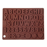 Moldes Silicona Letras ,abecedario Chocolates Y Fondant