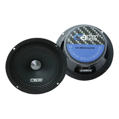 Par De Medio Rango Pro 6.5 Carbon Audio 500w Max (open Show) Color Negro | Meses sin interés
