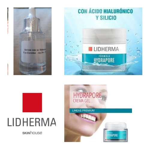 Hydrapore Crema Gel Lidherma + Serum Hialuronico 20% Surcos