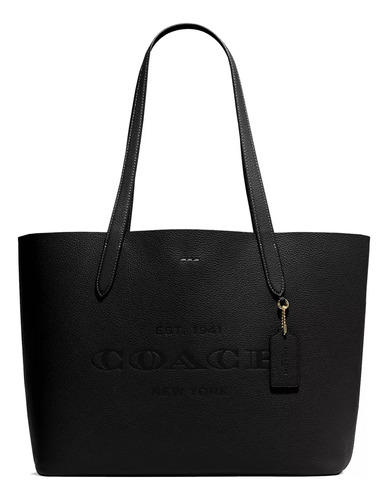 Bolsa Coach Tote Cameron Leather Black Grabado Original 