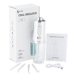 Irrigadores Bucales Orales Lagom Qa-001 Limpiador Eléctrico Rociador De Agua Dental Recargable 220ml 3 Modos 120psi Impermeable Ipx7 Giratorio 360° Con 4 Boquillas 1400 Veces Por Minuto 25dias De Uso