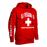 Sudadera Hoodie Lifeguar Salvavidas Puerto Vallarta Mx