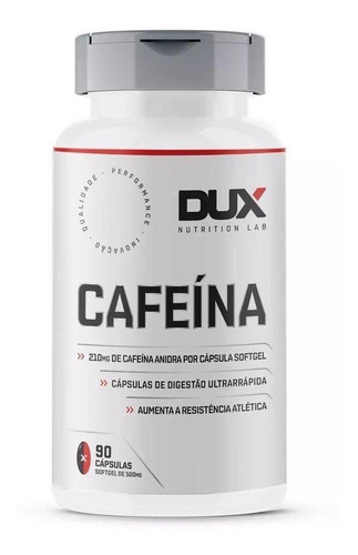 Suplemento De Cafeína - 90 Capsulas Dux Nutrition