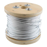 Cable De Acero Galvanizado 7x7 1/8  Rollo 500m