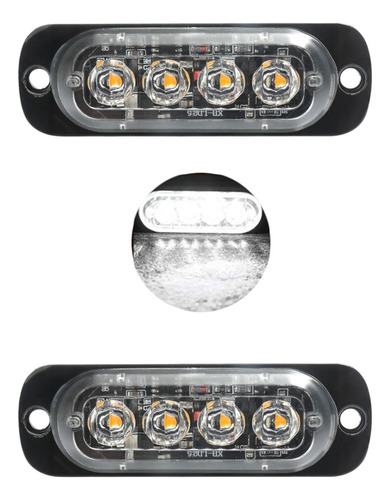  Tira Led Strobo Automotivo P/ Viatura Guincho 2pçs 12v E 24