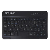 Teclado Bluetooth 3.0 Weibo Para iPad & Tablet Negro