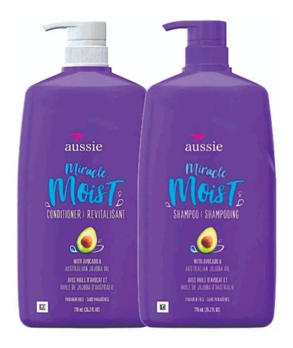 Kit Aussie Avocado Shampoo E Condicionador 778ml Cada