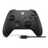 Controle Microsoft Xbox Series Sem Fio + Cabo Usb-c-preto