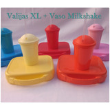 Valijita Grandes Xl + Vaso Milkshake Cumples Souvenirs X 10