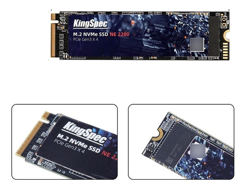 Ssd Nvme M2 256gb 1800mb/s Kingspec 2280 Pcie Gen 3x4 Nfe