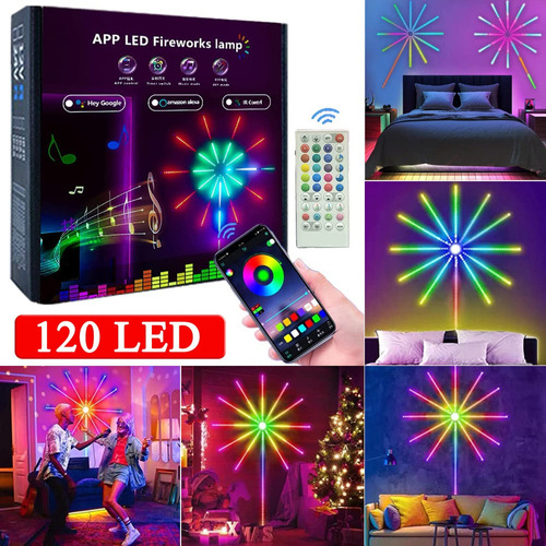 Tira De Luces Rgb Inteligente Para Música De Fuegos Artifici