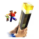 Lámpara De Antorcha Minecraft Decorativo Juguete Recargable Color De La Estructura Torch Light