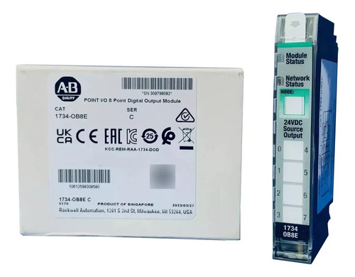 Allen-bradley 1734-ob8e Módulo De Salida Plc Master 1734ob8