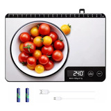 Báscula De Cocina Digital Acero Inoxidable Recargable 15kg