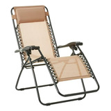 Silla Reclinable Plegable De Exterior Con Textilene Ajustabl