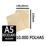 Papel Sulfite Reciclado A5 75gr 10.000 Folhas