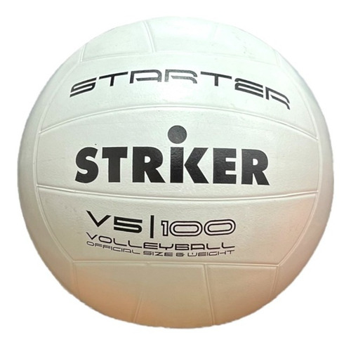 Pelota De Voley Profesional Striker Color Blanco