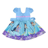 Vestido Infantil Princesa Jasmine Tema Personagem