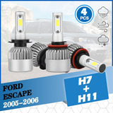 Kit De Faros Delanteros Led H7 H11 Ford Escape 2005-2006